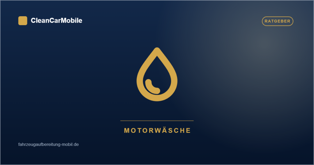 Motorwäsche richtig angehen