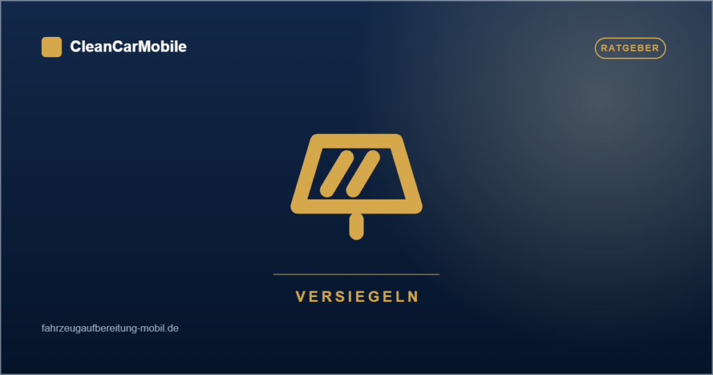Scheibenversiegelung selber machen