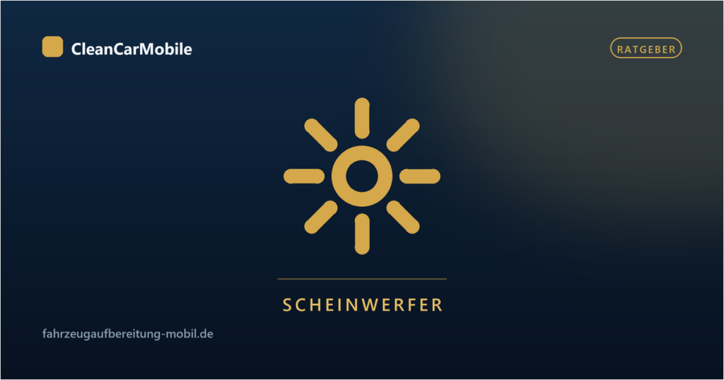 Vergilbte Scheinwerfer wieder klar bekommen
