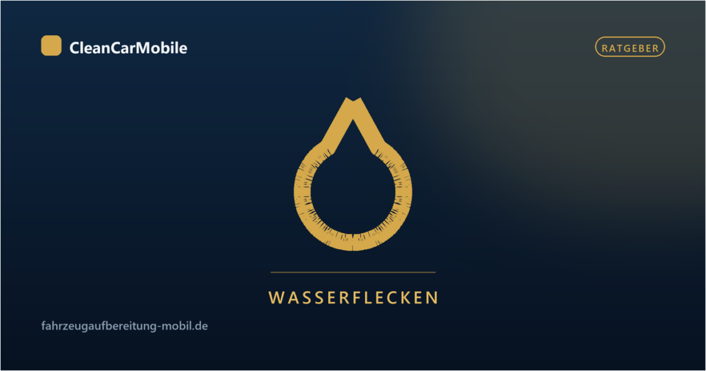Wasserflecken und Kalk von Lack und Glas entfernen